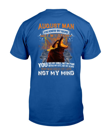 August Man Limited Classic T- Shirt - Guys Tee - Unisex Long Sleeve