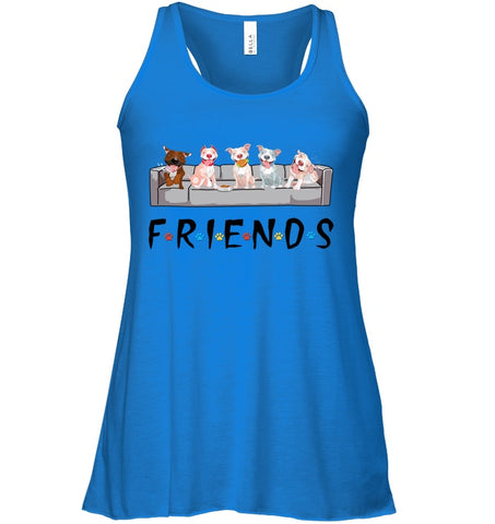 Pit Bull Friends T-Shirt - Ladies Flowy Tank - Hoodie