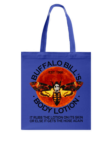 Buffalo Bill's Body Lotion Limited Classic T- Shirt - Guys Tee - Basketweave Tote Bag