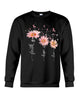 Image of Breast Cancer - Color Drop Flower T-Shirt - Guys Tee - Sweatshirt