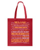 Image of Melanie Characteristic Limited Classic T-Shirt - Guys V-Neck - Basketweave Tote Bag