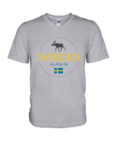 Sweden Jag Alsker Dig Limited Classic T- Shirt - Ladies Tee - Guys V-Neck