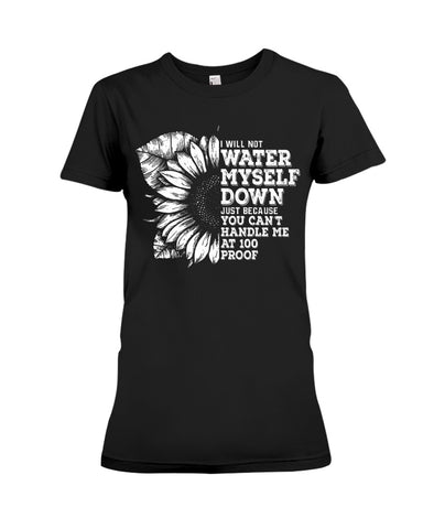 Water Myself Down Sunflower Limited Classic T-Shirt - Ladies Flowy Tank - Ladies Tee