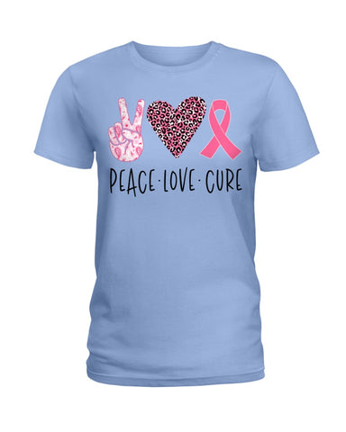 Peace-Love-Cure Sweet Limited Classic T-Shirt - Ladies Tee - Unisex Long Sleeve