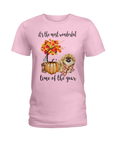 Pekingese - The Most Wonderful Time T-Shirt - Hoodie - Ladies Tee