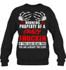 Image of Crazy Trucker Limited Classic T- Shirt - Sweatshirt - Ladies V-Neck