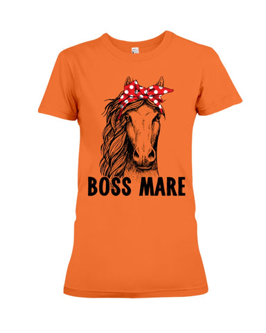 Boss Mare Horse Limited Classic T- Shirt - Youth Tee - Ladies Tee