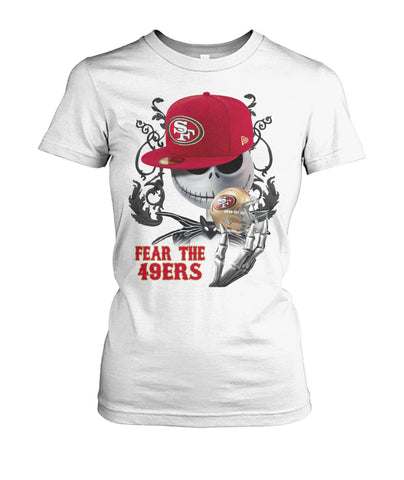 Fear The 49Ers Limited Classic T-Shirt - Ladies Tee - Ladies V-Neck