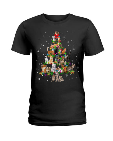 Unique Cat Christmas Tree Limited Classic T-Shirt - Ladies Tee - Guys V-Neck