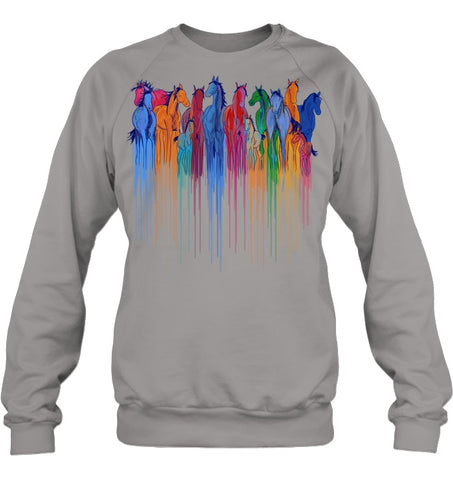 Coloful Horse Limited Classic T_Shirt - Sweatshirt - Hoodie