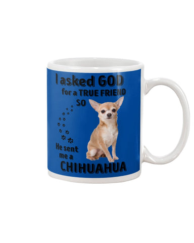 A True Friend- Chihuahua Limited Classic T-Shirt - Guys V-Neck - Mug