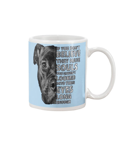 Look Into Pitbull's Eye T-Shirt - Unisex Long Sleeve - Mug