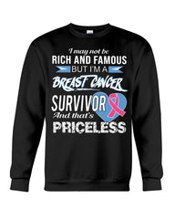 I'm A Breast Cancer Survivor And That's Priceless Limited Classic T- Shirt - Sweatshirt - Unisex Tank Top