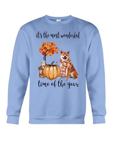 Shiba Inu The Most Wonderful Time T-Shirt - Guys Tee - Sweatshirt