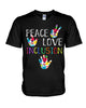 Image of Peach Love Inclusion T-Shirt - Guys V-Neck - Mug