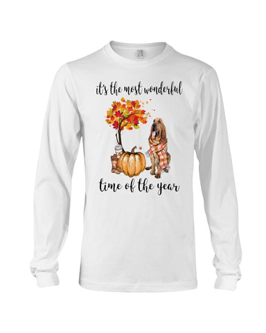 Bloodhound The Most Wonderful Time T-Shirt - Guys V-Neck - Unisex Long Sleeve