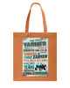 Image of Farmer Can Not Be Inherited Nor Can Be Purchase Limited Classic T- Shirt - Guys V-Neck - Basketweave Tote Bag