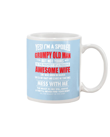 Grumpy Old Man And His Awesome March Wife Limited Classic T-Shirt - Mug