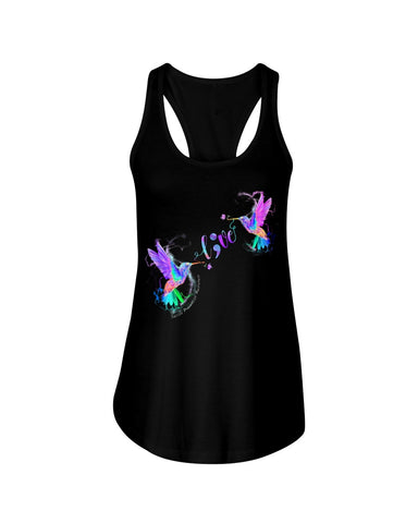 Coloful Couple Of Birds Fall In Love Limited Classic T- Shirt - Ladies Flowy Tank - Youth Tee