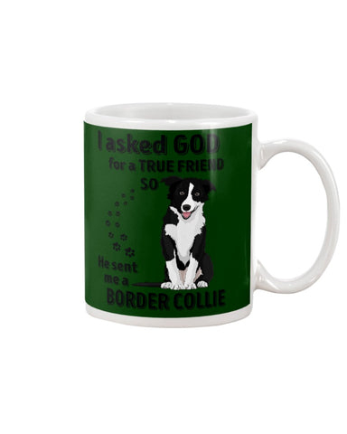 A True Friend Border Collie Limited Classic T-Shirt - Guys V-Neck - Mug