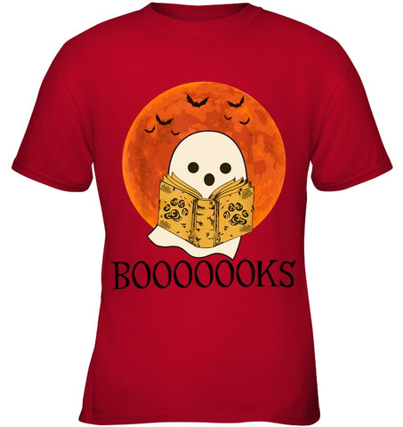 Boo Loves Booooooks T-Shirt - Ladies Flowy Tank - Youth Tee