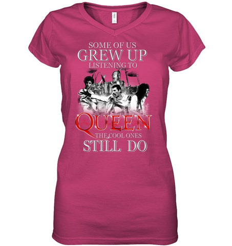 Listen To Queen T-Shirt - Sweatshirt - Ladies V-Neck