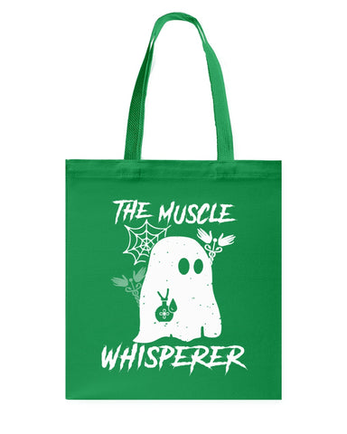 Ghost-The Muscle Whisperer Limited Classic T- Shirt - Guys V-Neck - Basketweave Tote Bag