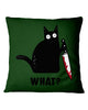 Image of Murdered Cat T-Shirt - Pillow Cover