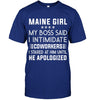 Image of Maine Girl My Boss Said I Intimidate Coworkers Mug - Guys Tee - Mug