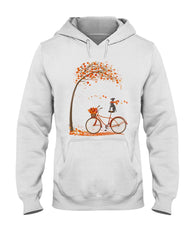 Greyhound Dog In Fall T-Shirt - Hoodie - Ladies Tee