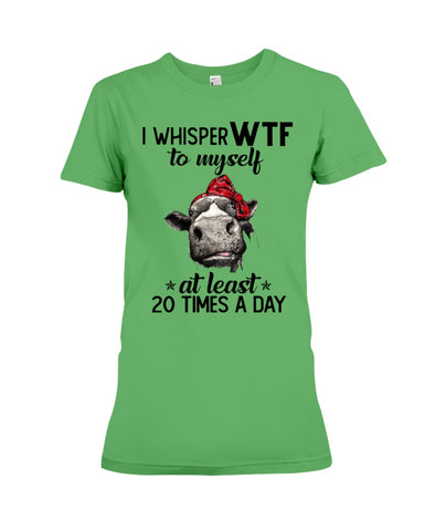 Whisper Wtf Cow Limited Classic T-Shirt - Ladies Tee - Hoodie