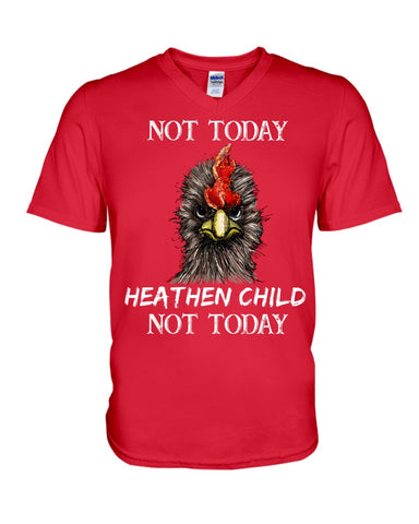 Heathen Child Not Today T-Shirt - Guys V-Neck - Mug