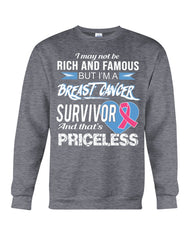 I'm A Breast Cancer Survivor And That's Priceless Limited Classic T- Shirt - Sweatshirt - Unisex Tank Top