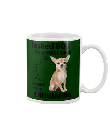 A True Friend- Chihuahua Limited Classic T-Shirt - Guys V-Neck - Mug