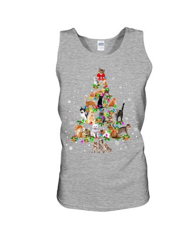 Unique Cat Christmas Tree Limited Classic T-Shirt - Unisex Tank Top - Ladies Flowy Tank