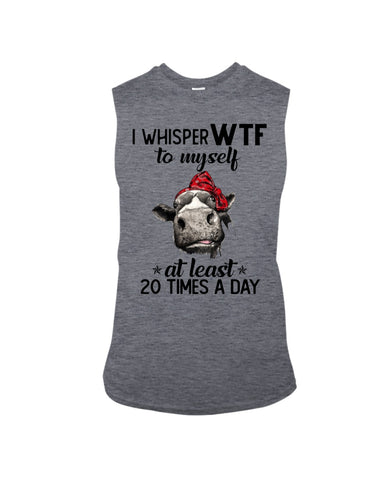 Whisper Wtf Cow Limited Classic T-Shirt - Guys Tee - Unisex Long Sleeve