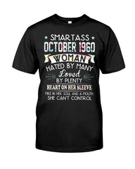 Smartass October 1960 Tote Bag - Guys Tee - Basketweave Tote Bag