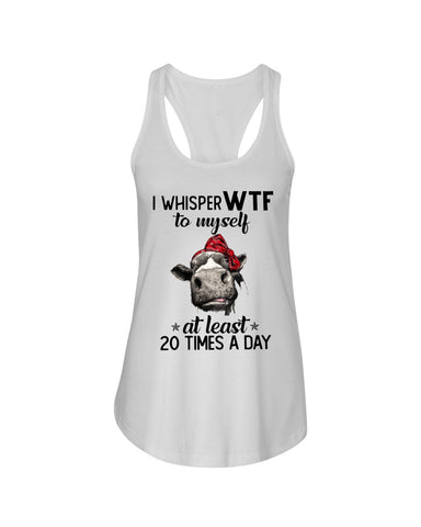 Whisper Wtf Cow Limited Classic T-Shirt - Ladies Flowy Tank - Youth Tee