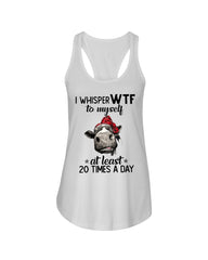 Whisper Wtf Cow Limited Classic T-Shirt - Ladies Flowy Tank - Youth Tee