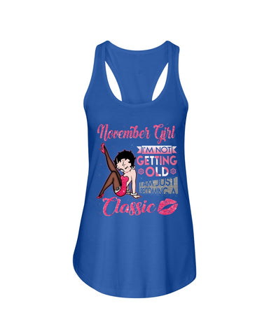 Classic November Girl T-Shirt - Ladies Flowy Tank - Hoodie