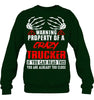 Image of Crazy Trucker Limited Classic T- Shirt - Sweatshirt - Ladies V-Neck