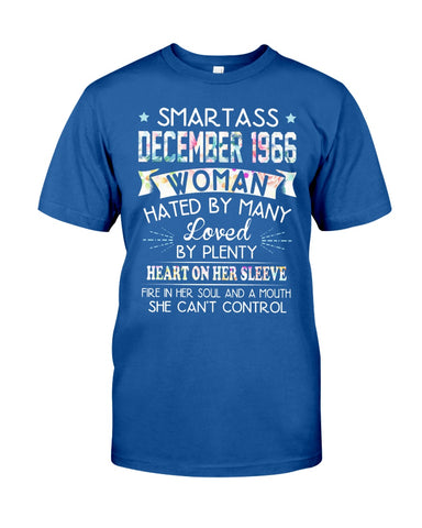 Smartass December 1966 T-Shirt - Guys Tee - Basketweave Tote Bag