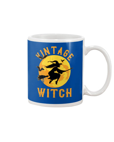 Vintage Witch Limited Classic T-Shirt - Basketweave Tote Bag - Mug