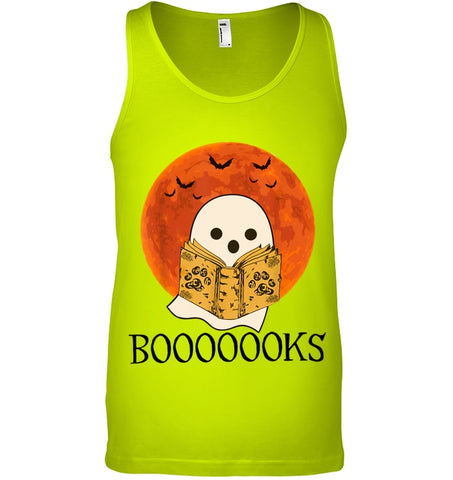 Boo Loves Booooooks T-Shirt - Unisex Tank Top - Guys V-Neck