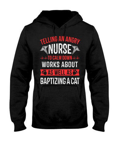 Nurse - Calm Down Works Limited Classic T- Shirt - Hoodie - Guys V-Neck