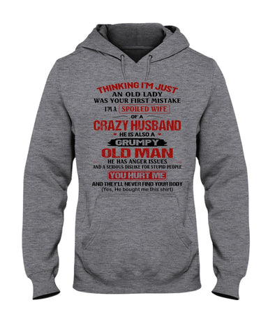 A Wife Of A Grumpy Husband Limited Classic T-Shirt - Hoodie - Guys V-Neck