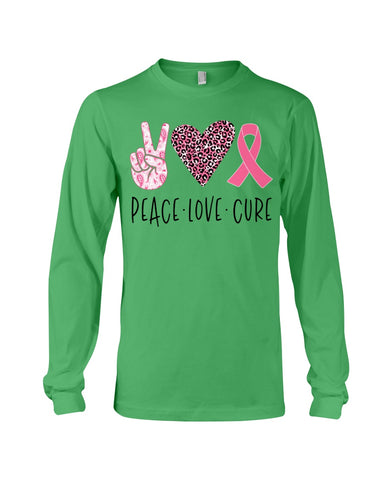 Peace-Love-Cure Sweet Limited Classic T-Shirt - Ladies Tee - Unisex Long Sleeve