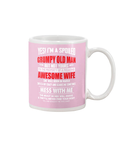 Grumpy Old Man And His Awesome March Wife Limited Classic T-Shirt - Mug