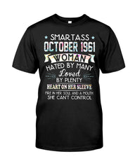 Smartass October 1961 Classic T-Shirt - Guys Tee - Basketweave Tote Bag