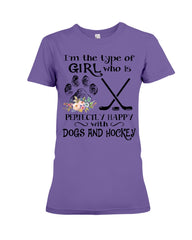 A Big Fan Of Dogs And Hockey Girl Limited Classic T-Shirt - Ladies Tee - Hoodie